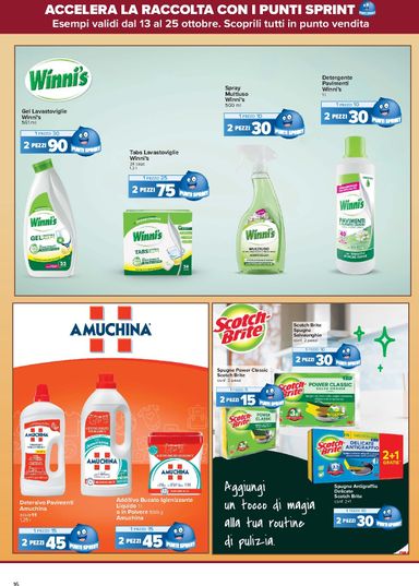 Volantino Carrefour - Carrefour - Punti Sprint Payback valido dal 13/10 al 25/10 - pagina 16