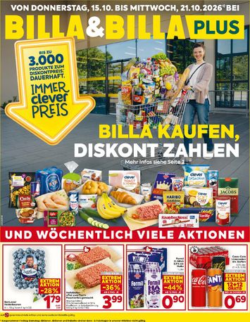 BILLA-Flugblatt - Billa gültig ab 15.10. bis 21.10. - seite 1