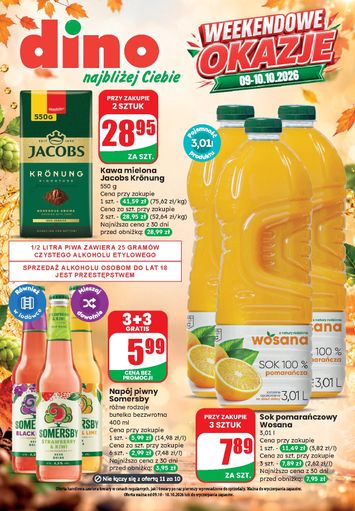 Gazetka Dino - Dino - Weekendowe okazje od 09.10. do 10.10. - strona 1