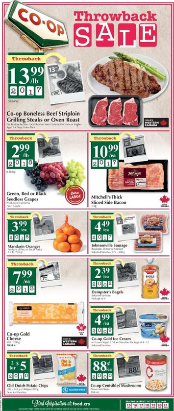 Flyer Co-op - Coop - Throwback Sale valid since 10-15 until 10-21 - page 1