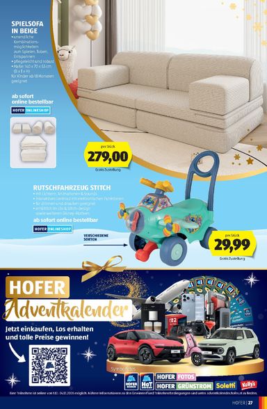 Leták Hofer Rakúsko - Hofer Rakúsko - Unser Weihnachtskatalog od 30.10. do 31.12. - strana 27