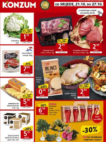 Katalog Konzum - Konzum vrijedi od 21.10. do 27.10. - stranica 1