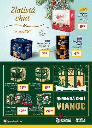 Leták Billa - Billa - Vianoce od 14.10. do 10.11. - strana 27