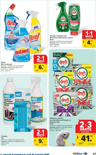 Folder Carrefour - Carrefour Hypermarchés van 04/11 tot 16/11 - side 27