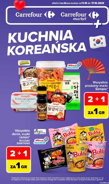 Gazetka Carrefour - Carrefour - Kuchnia Koreańska od 05.10. do 17.10. - strona 1