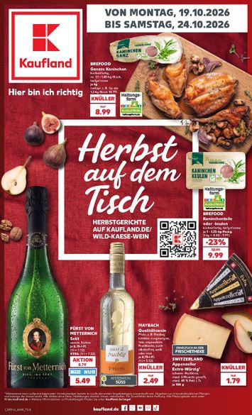 Folder Kaufland DE - Kaufland DE - Herbst auf dem Tisch van 19-10 tot 24-10 - side 1