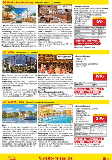 Prospekt Netto - Netto Marken Discount - Reisen gültig ab 01.10. bis 31.10. - seite 13