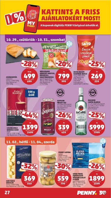 Akciós újság PENNY - PENNY érvényes 10.29.-tól 11.04.-ig - 31 oldal