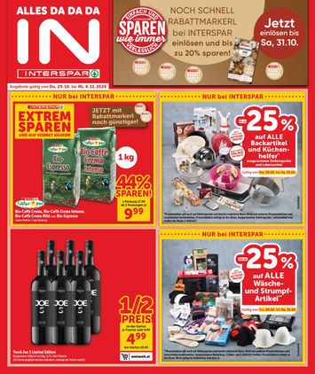 INTERSPAR-Flugblatt - INTERSPAR gültig ab 29.10. bis 04.11. - seite 1