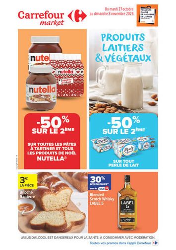 Catalogue Carrefour Market - Carrefour Market valable dès le 27/10 au 08/11 - page 1