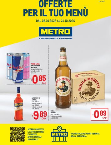 Volantino METRO - Metro - Sardegna valido dal 08/10 al 21/10 - pagina 1