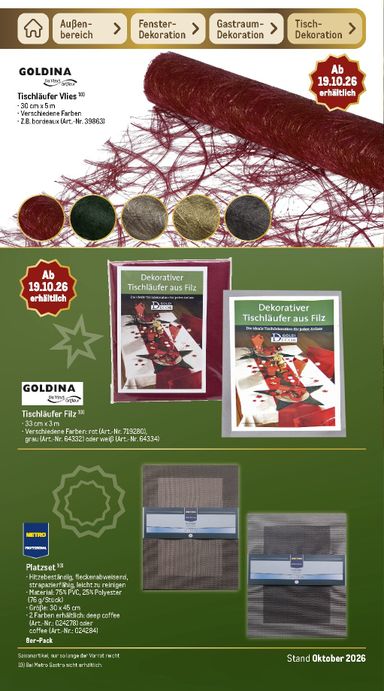 Prospekt METRO - Metro - Weihnachten gültig ab 01.10. bis 31.10. - seite 155