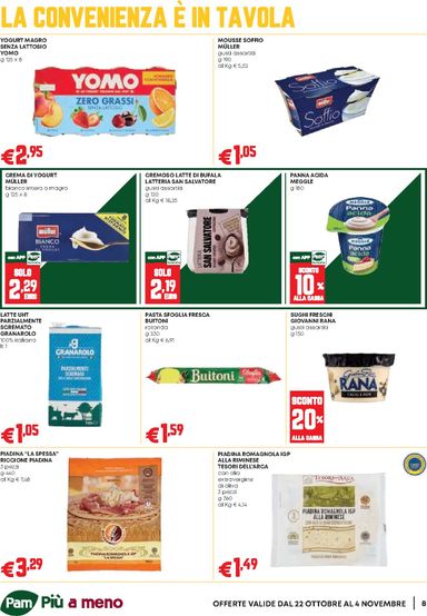 Volantino Pam - Pam - Occasioni Extra valido dal 22/10 al 04/11 - pagina 8