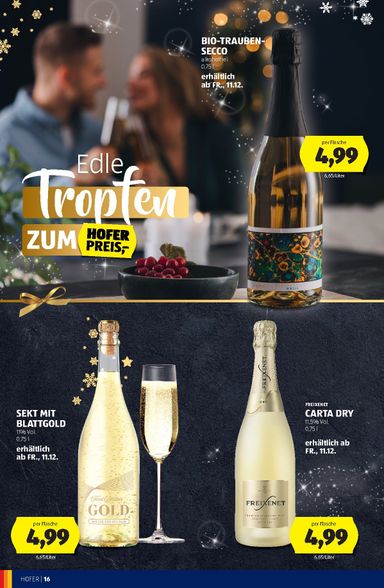 Leták Hofer Rakúsko - Hofer Rakúsko - Unser Weihnachtskatalog od 30.10. do 31.12. - strana 16
