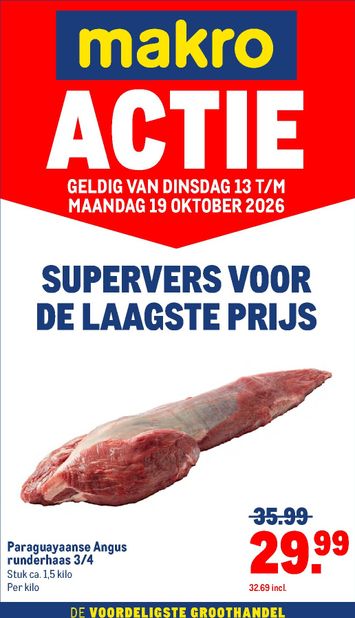 Folder Makro - Makro - Versdeals van 13-10 tot 19-10 - side 1
