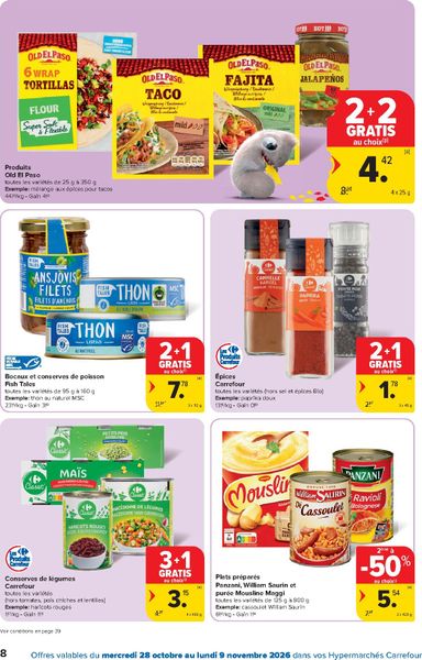 Folder Carrefour - Carrefour Hypermarchés van 28/10 tot 09/11 - side 8