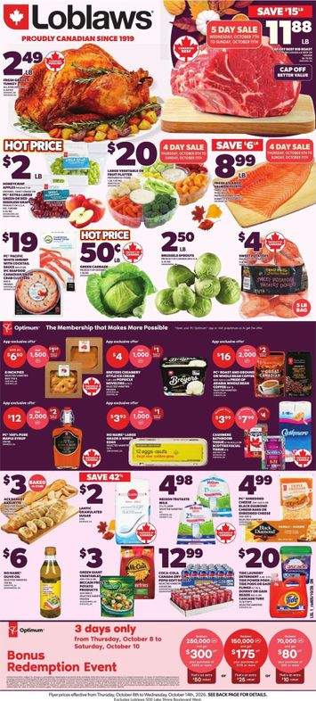 Flyer Loblaws - Loblaws valid since 10-08 until 10-14 - page 1