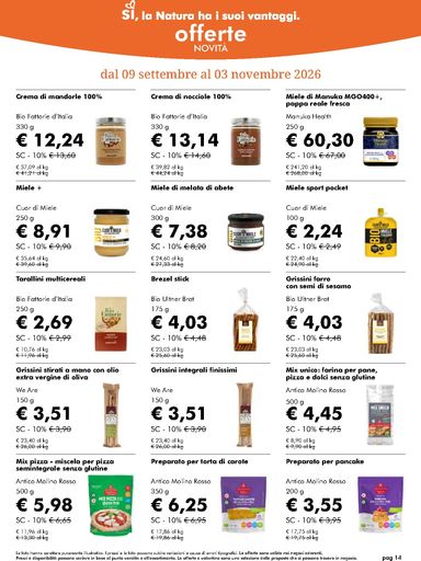 Volantino NaturaSì - NaturaSì valido dal 07/10 al 03/11 - pagina 14