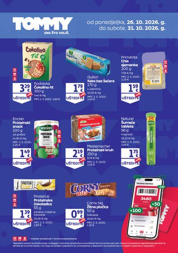 Katalog Tommy - Tommy - Pogodnosti za Tommy vjerne članove vrijedi od 26.10. do 31.10. - stranica 1