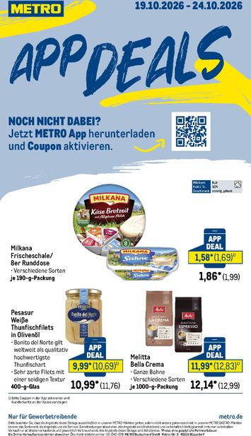 Prospekt METRO - Metro - App Deals gültig ab 19.10. bis 24.10. - seite 1