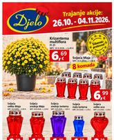 Djelo - Trajanje akcije katalog vrijedi od ponedjeljka 26.10.2026