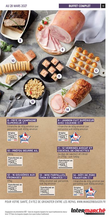 Catalogue Intermarché - Intermarché - Les Menus Traiteur valable dès le 06/10 au 28/03 - page 13