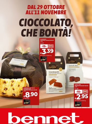 Volantino Bennet - Bennet - Cioccolato, che bontà valido dal 29/10 al 11/11 - pagina 1