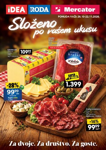 Katalog Roda - Roda - Specijal sireva i delikatesa od 26.10 do 22.11 - strana 1