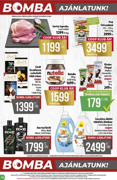 Akciós újság Coop - Coop - Alföld érvényes 10.22.-tól 10.28.-ig - 16 oldal