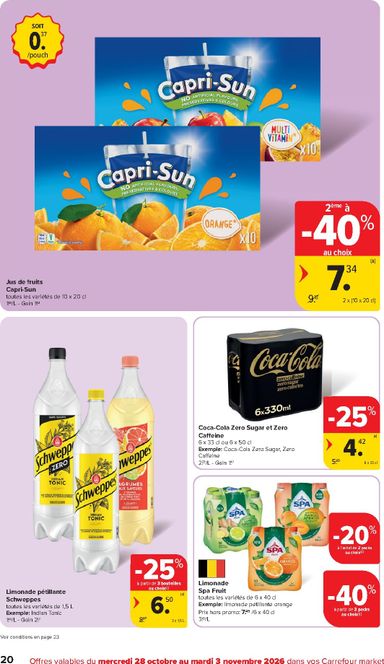 Folder Carrefour - Carrefour Market van 28/10 tot 03/11 - side 20