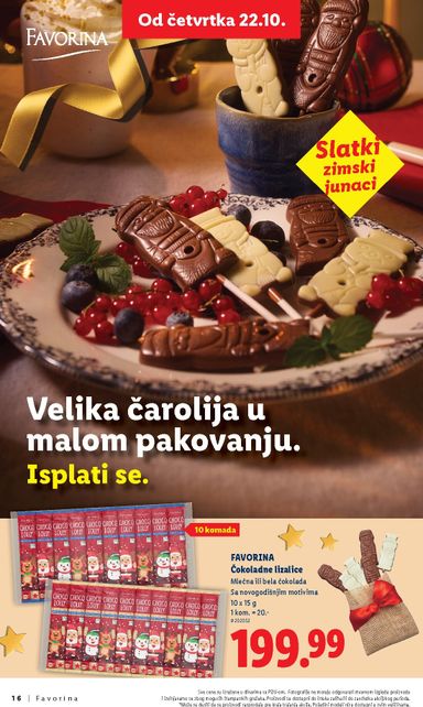 Katalog Lidl - Lidl - Favorina od 22.10 do 31.12 - strana 16