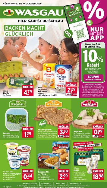 Prospekt WASGAU - Wasgau gültig ab 05.10. bis 10.10. - seite 1