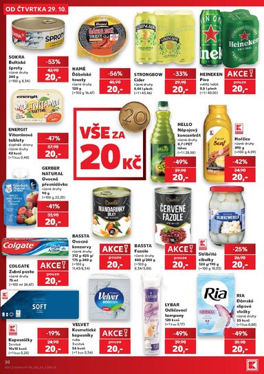 Leták Kaufland - Kaufland - Praha 4 od 29.10. do 03.11. - strana 30