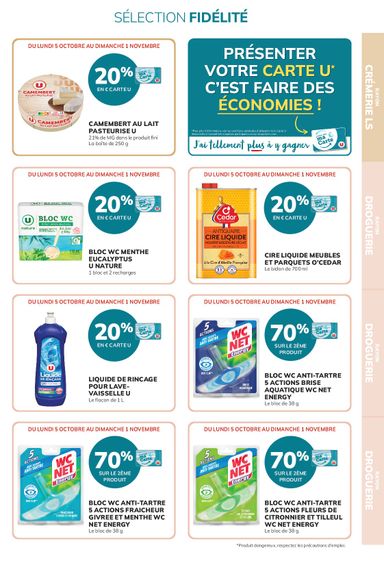 Catalogue Super U - Super U - Ma sélection Carte U valable dès le 05/10 au 01/11 - page 9