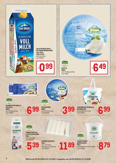 Volantino METRO - Metro - Offerte Alto Adige Merano, Brunico valido dal 24/09 al 21/10 - pagina 4
