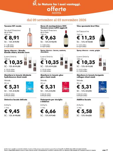 Volantino NaturaSì - NaturaSì valido dal 07/10 al 03/11 - pagina 17