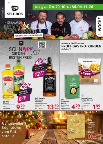 Prospekt Selgros - Selgros - Food gültig ab 29.10. bis 04.11. - seite 1