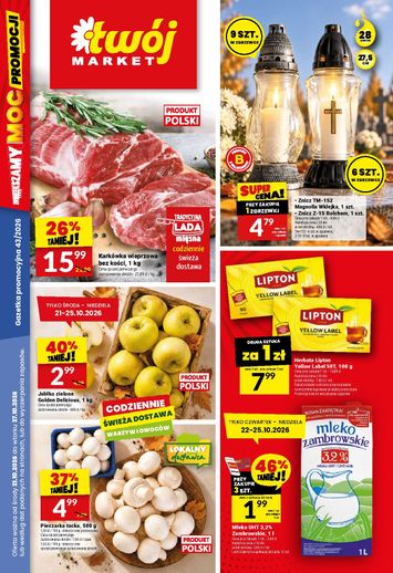 Gazetka Twoj Market - Twoj Market od 21.10. do 27.10. - strona 1