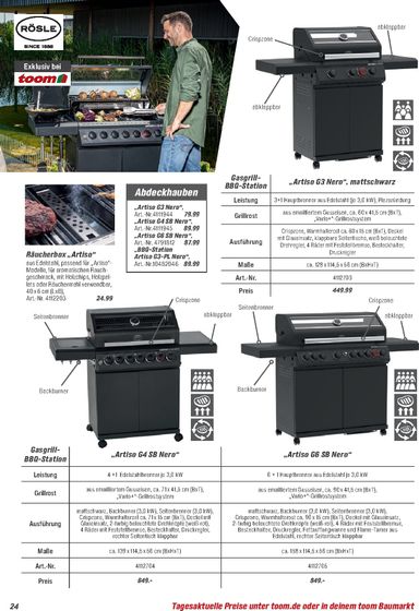 Prospekt toom - Toom - Grills & Zubehör gültig ab 01.03. bis 31.12. - seite 24