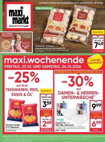 Maximarkt-Flugblatt - Maximarkt gültig ab 22.10. bis 28.10. - seite 1