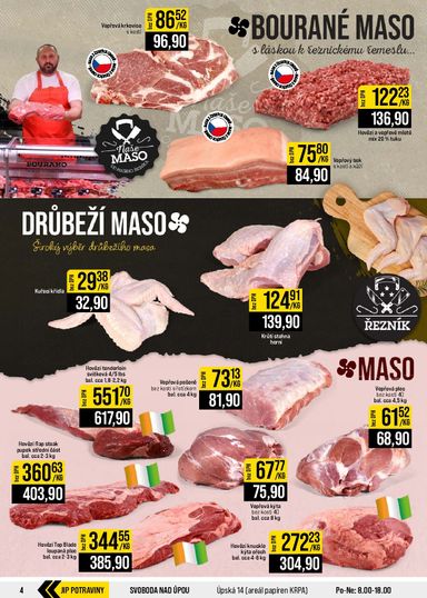 Leták JIP - JIP - Svět potravin - Brno, Ostrava - Hrabová, Praha - Bořanovice, Jilemnice, Karlovy Vary, Olomouc, Pardubice, Zlín, Polička od 28.10. do 03.11. - strana 4