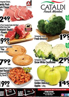 Cataldi Fresh Market flyer from Wednesday 10-28