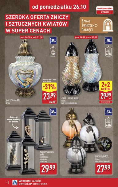 Gazetka ALDI - ALDI - Znicze i stroiki od 26.10. do 31.10. - strona 2