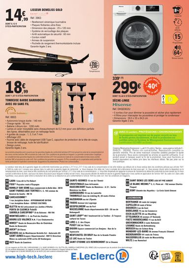 Catalogue E.Leclerc - E.Leclerc - Bons plans d'octobre valable dès le 13/10 au 24/10 - page 4