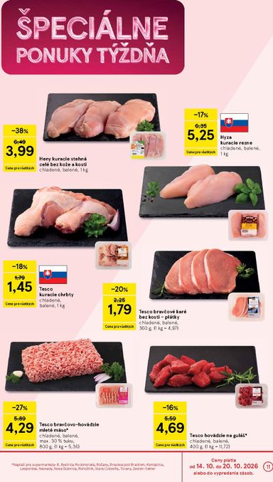 Leták Tesco - Tesco supermarket od 14.10. do 20.10. - strana 11
