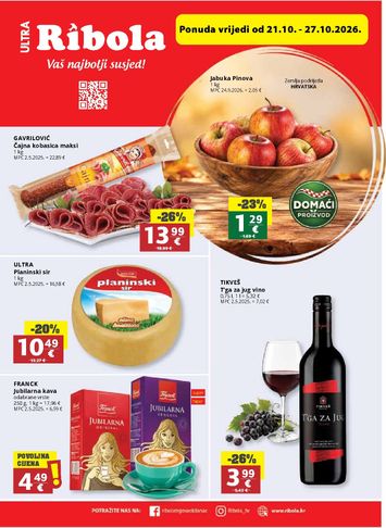 Katalog Ribola - Ribola vrijedi od 21.10. do 27.10. - stranica 1