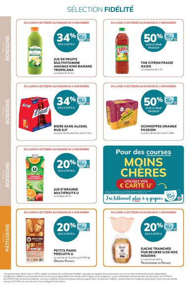 Catalogue Super U - Super U - Ma sélection Carte U valable dès le 05/10 au 01/11 - page 38