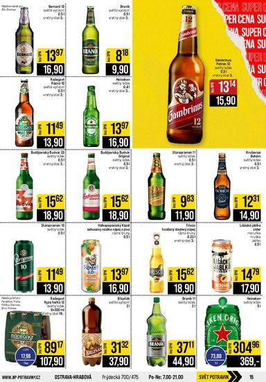 Leták JIP - JIP - Svět potravin - Brno, Ostrava - Hrabová, Praha - Bořanovice, Jilemnice, Karlovy Vary, Olomouc, Pardubice, Zlín, Polička od 28.10. do 03.11. - strana 15
