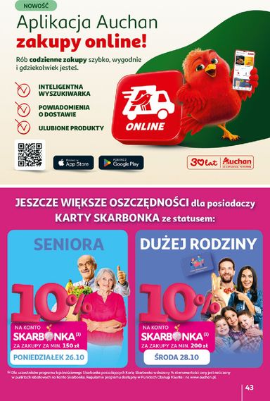 Gazetka Auchan - Hipermarket Auchan od 22.10. do 28.10. - strona 43