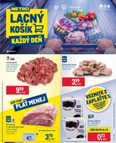 Metro - Gastronómia platný od stredy 21.10.2026